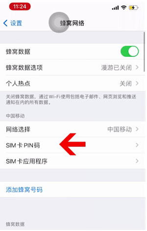 太康苹果14维修网分享如何给iPhone14的SIM卡设置密码 