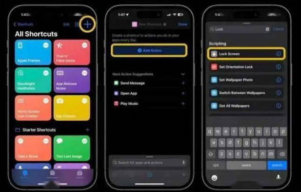 太康苹果14锁屏维修店分享iPhone14升级iOS16.4后如何创建锁屏快捷方式 