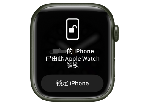 太康苹果手机维修分享用 AppleWatch 解锁配备面容 ID 的 iPhone方法 