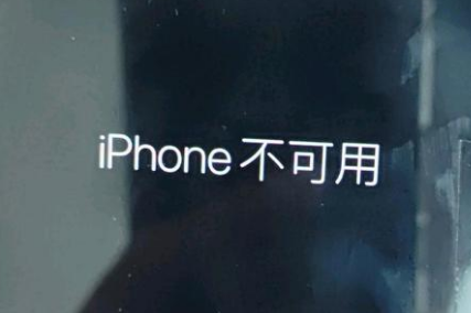 太康苹果服务网点分享锁屏界面显示“iPhone 不可用”如何解决 