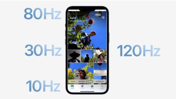 太康苹果14维修分享iPhone 14有高刷吗 