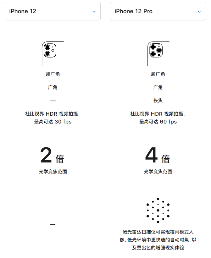 太康苹果手机维修分享苹果 iPhone 12 与 iPhone 12 Pro 选哪款 